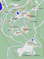 Санаторий Голубая Даль Карта санатория
